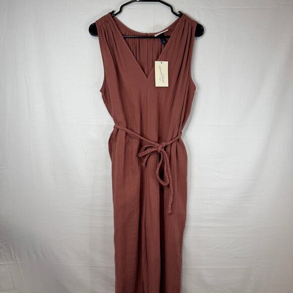 Universal Thread Size Small Mauve Gauze Jumpsuit NWT - Picture 3 of 4